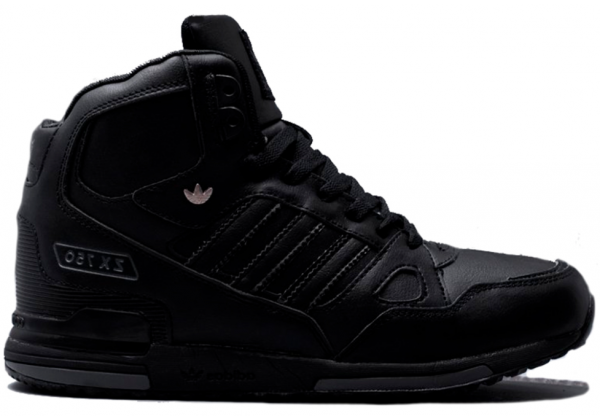 Кроссовки Adidas ZX 750 High All черные зимние